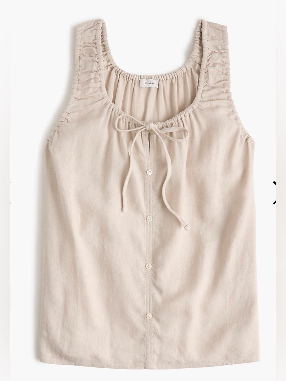 JCREW Linen-blend tank top